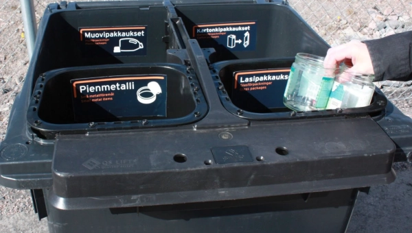 Monilokeroastia pakkausjätteille laajentui 1–4 asunnon pienkiinteistöille pääkaupunkiseudulla ja Kirkkonummella