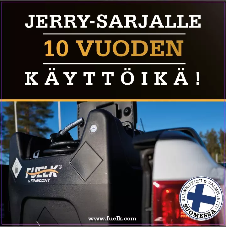 Fuelk by Finncont – Jerry-sarjalle 10 vuoden käyttöikä
